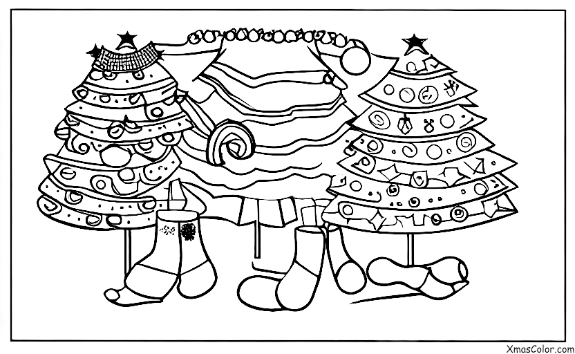 Noël / Noël Drôle: Un sapin de Noël décoré avec des objets bizarres