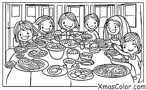 Noël / Noël en Amérique du Sud: Dîner de Noël en famille