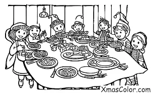 Noël / Noël en Amérique du Sud: Dîner de Noël