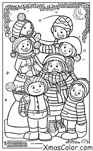 Noël / Noël en Amérique du Sud: Les enfants jouent dans la neige