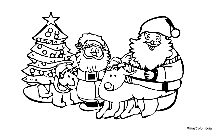 Noël / Noël en Australie: Père Noël dans l'Outback