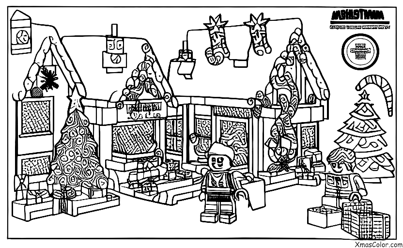 Noël / Noël Geek: Une scene de Noel lego