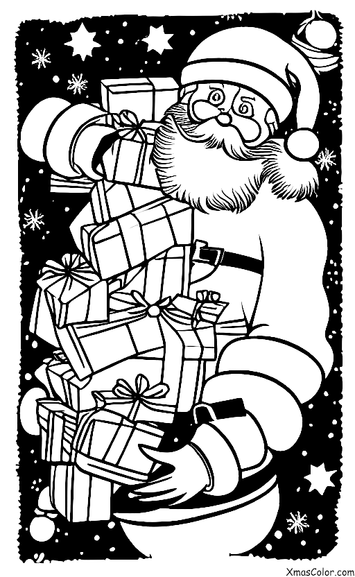 Noël / Noël Sci-Fi: Père Noël dans une fusée