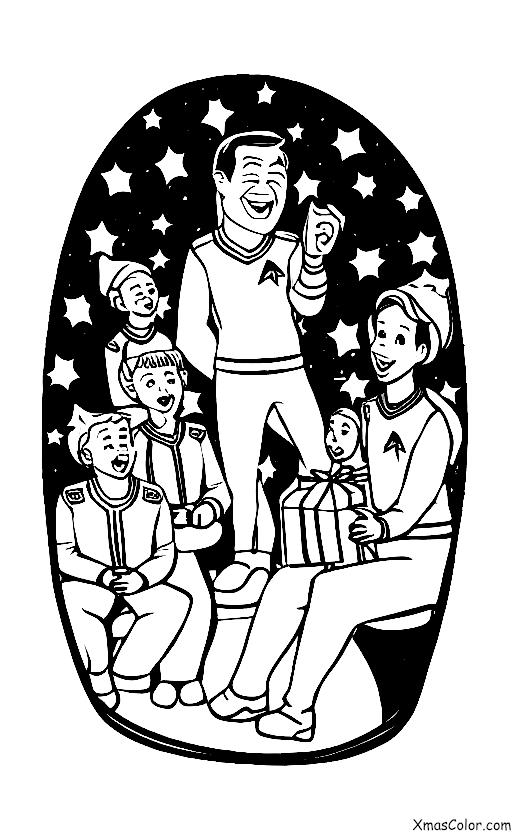 Noël / Noël Star Trek: Le Dr McCoy fait un discours de Noël à l'équipage