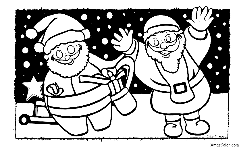 Noël / Noël Star Trek: Père Noël dans un vaisseau spatial