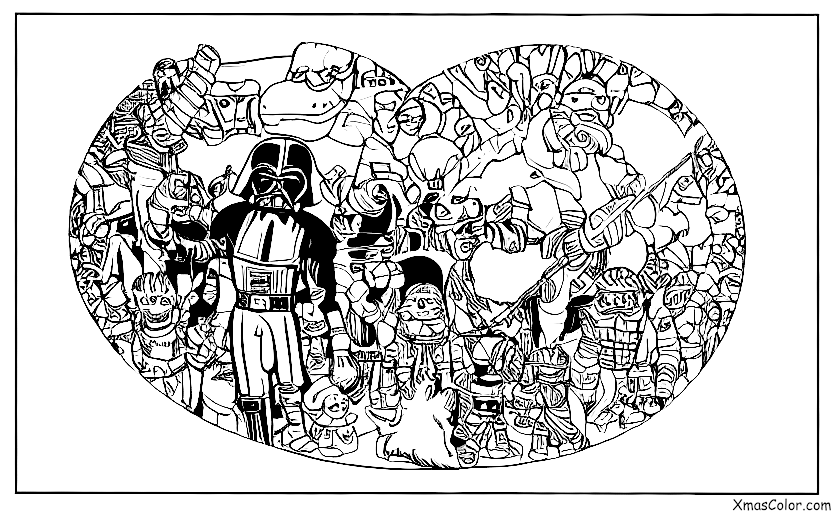 Noël / Noël Star Wars: Cartes de voeux Star Wars pour Noël