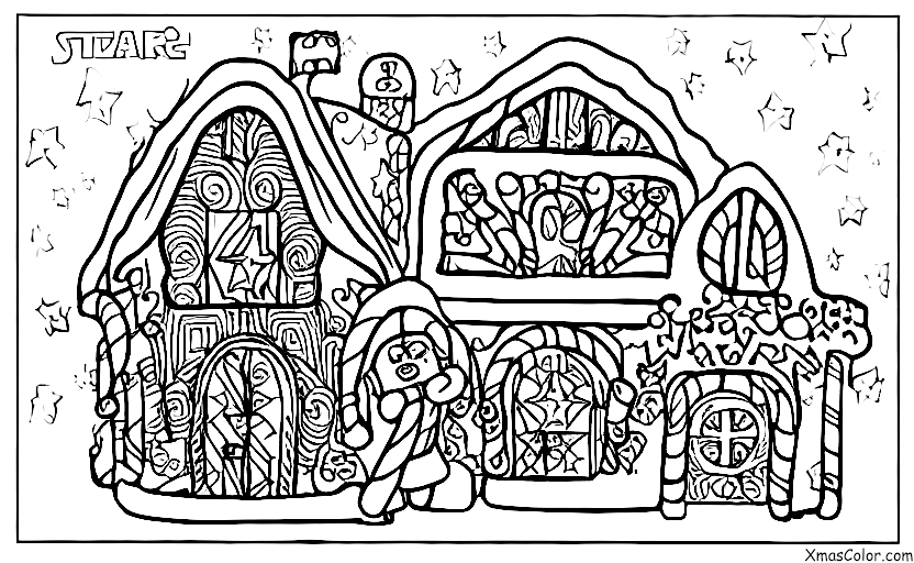 Noël / Noël Star Wars: maison en pain d'épices de Star Wars