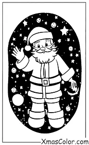 Noël / Noël sur la lune: Père Noël sur la lune