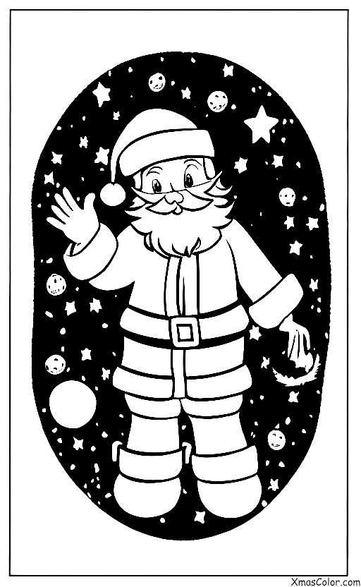 Noël / Noël sur la lune: Père Noël sur la lune