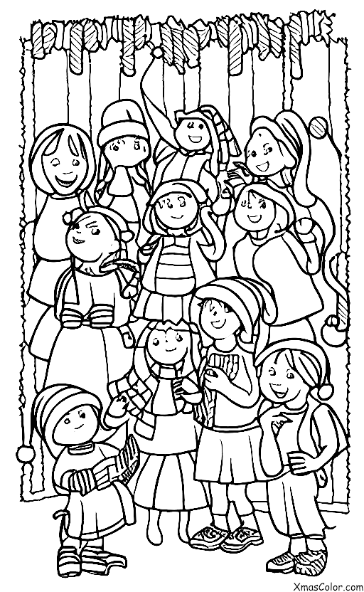 Noël / Noël traditionnel: Chanter des chants de Noël