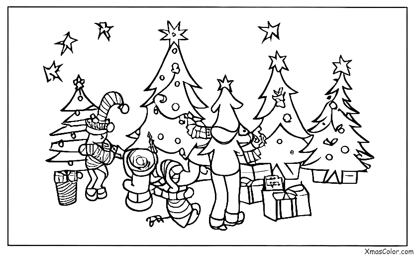 Noël / Noël traditionnel: Décorer l'arbre de Noël