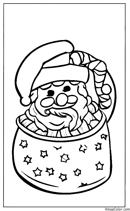 Noël / Nourriture de Noël: Biscuits de Santa