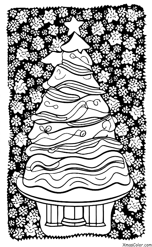 Noël / Nourriture de Noël: Gâteau de Noël