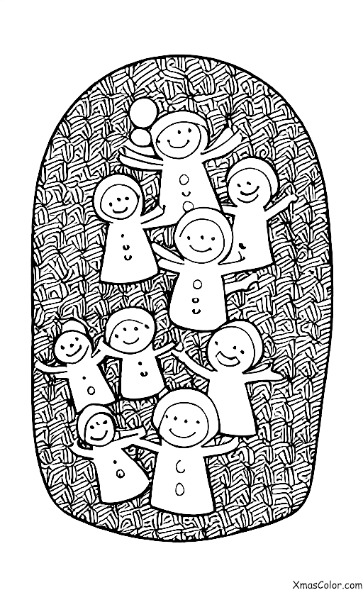 Noël / O venez, tous les fidèles: Des enfants qui jouent dans la neige