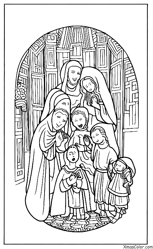 Noël / O venez, tous les fidèles: La scène de la Nativité