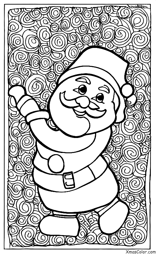 Noël / Ornements de Noël: Un Ornement de Père Noël