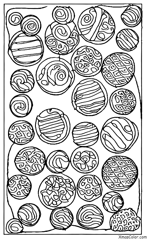 Noël / Ornements de Noël: Une assiette de biscuits de Noël