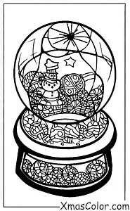 Noël / Ornements de Noël: Une boule à neige