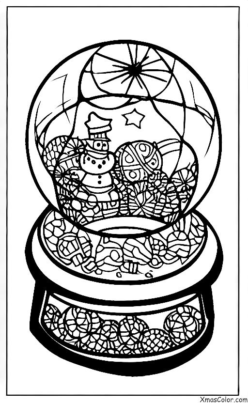 Noël / Ornements de Noël: Une boule à neige