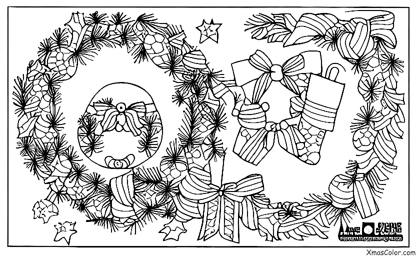 Noël / Ornements de Noël: Une guirlande de Noël