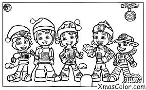 Noël / Pat' Patrouille Noël: Chase et Rubble construisent un bonhomme de neige