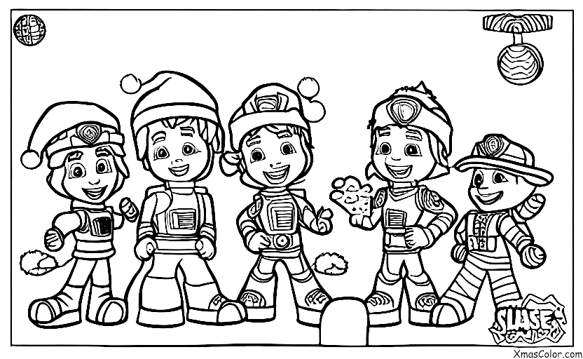 Noël / Pat' Patrouille Noël: Chase et Rubble construisent un bonhomme de neige