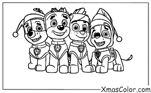 Noël / Pat' Patrouille Noël: Les chiots de la Patrouille des Amis chantent des chansons de Noël