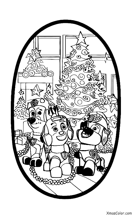Noël / Pat' Patrouille Noël: Les chiots de la Patrouille des PAW décorent l'arbre de Noël