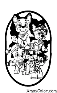 Noël / Pat' Patrouille Noël: Les chiots de la Patrouille PAW qui aident Père Noël à distribuer les cadeaux