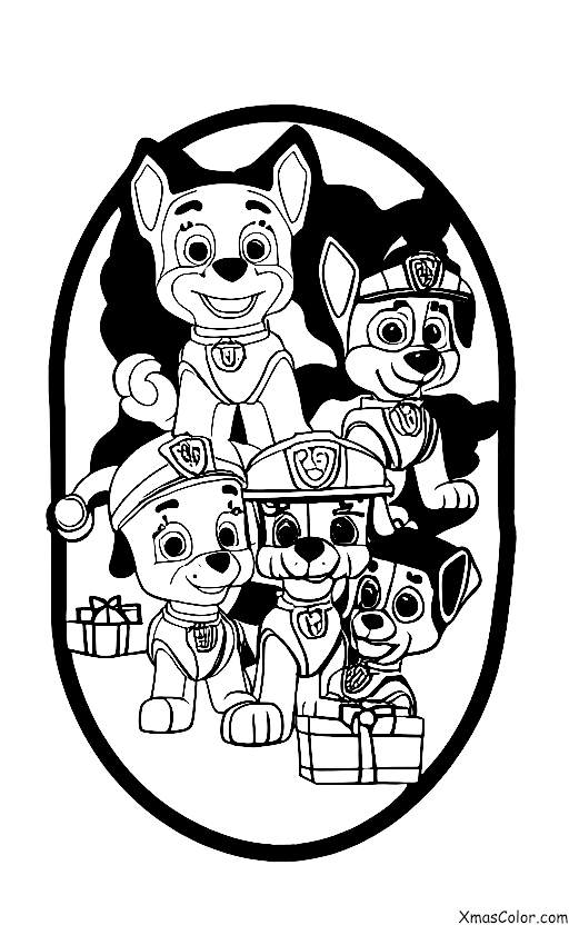 Noël / Pat' Patrouille Noël: Les chiots de la Patrouille PAW qui aident Père Noël à distribuer les cadeaux