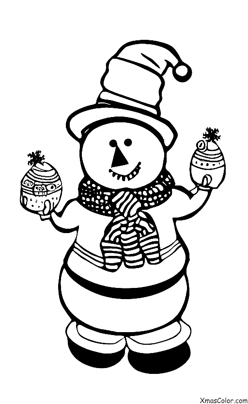 Noël / Pays des Merveilles d'Hiver: Bonhomme de neige