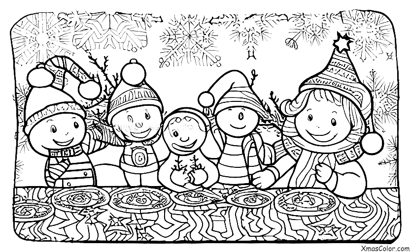 Noël / Pays des Merveilles d'Hiver: Carte de Noël