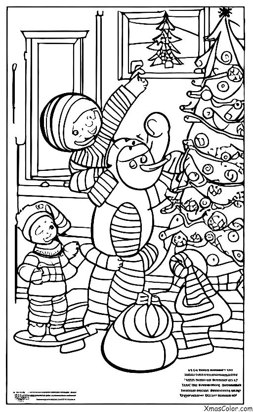 Noël / Pays des Merveilles d'Hiver: Construction d'un bonhomme de neige
