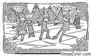 Noël / Pays des Merveilles d'Hiver: Patinage sur glace