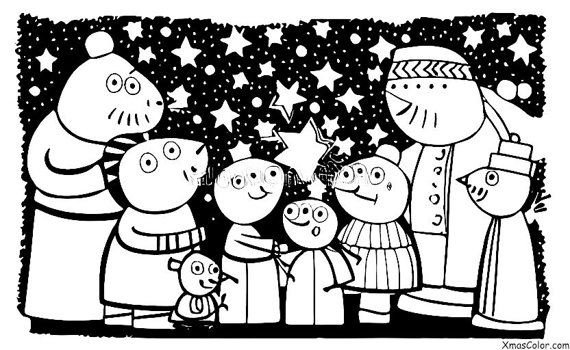Noël / Peppa Pig Noël: Peppa et sa famille décorent le sapin de Noël