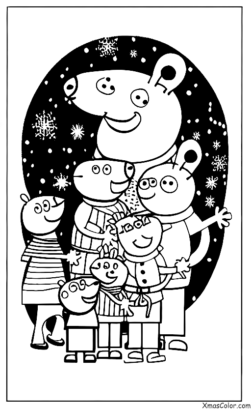 Noël / Peppa Pig Noël: Peppa et sa famille décorent leur sapin de Noël