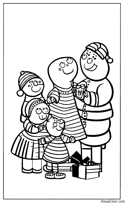 Noël / Peppa Pig Noël: Peppa et sa famille ouvrant les cadeaux le jour de Noël