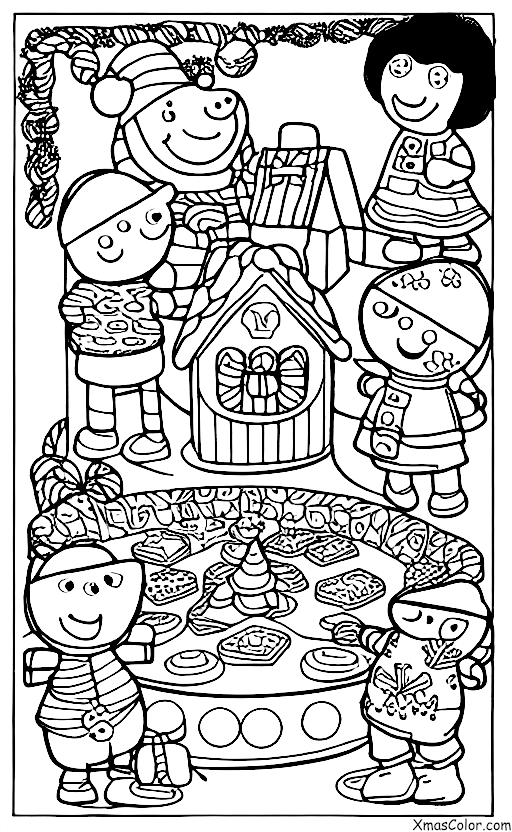 Noël / Peppa Pig Noël: Peppa et ses amis font des maisons de pain d'épices