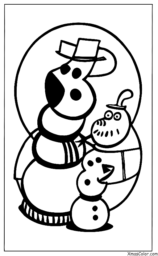 Noël / Peppa Pig Noël: Peppa et ses amis font un bonhomme de neige
