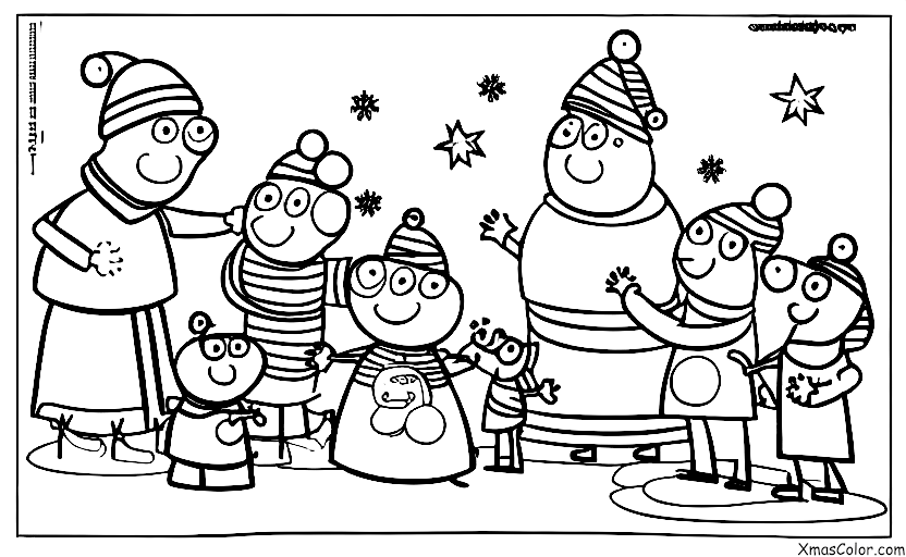 Noël / Peppa Pig Noël: Peppa Pig et sa famille décorent le sapin de Noël