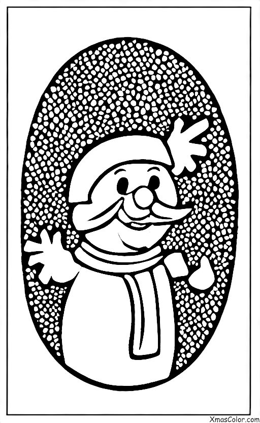 Noël / Père Noël: Peinture de Père Noël
