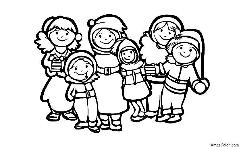 Noël / Pétards de Noël: Distribution de pétards de Noël