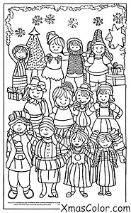 Noël / Pièces de Noël: Un groupe d'enfants qui joue une pièce de Noël