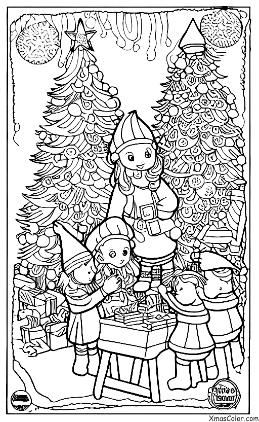 Noël / Pôle Nord: Les elfes au pôle Nord