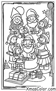 Noël / Pôle Nord: Les lutins et le Père Noël au Pôle Nord