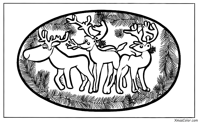 Noël / Renne: Dasher, Dancer, Prancer, and Vixen