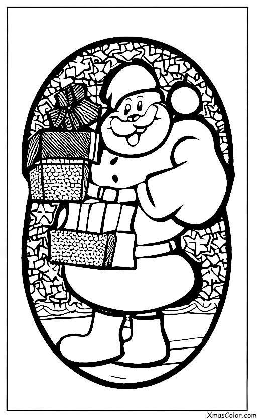 Noël / Renne: Papa Noël tombe d'une cheminée