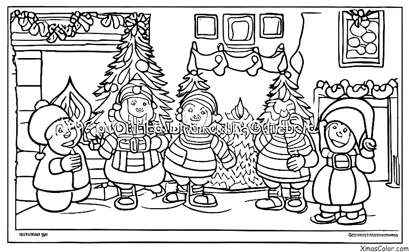 Noël / Rudolph le renne au nez rouge: Rudolph et le Père Noël chantent ensemble des chants de Noël