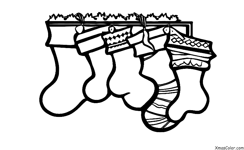 Noël / Sacha de Noël: Construisez votre propre bas de Noël