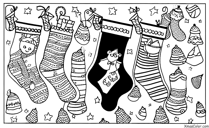 Noël / Sacha de Noël: Un bas rempli uniquement de charbon